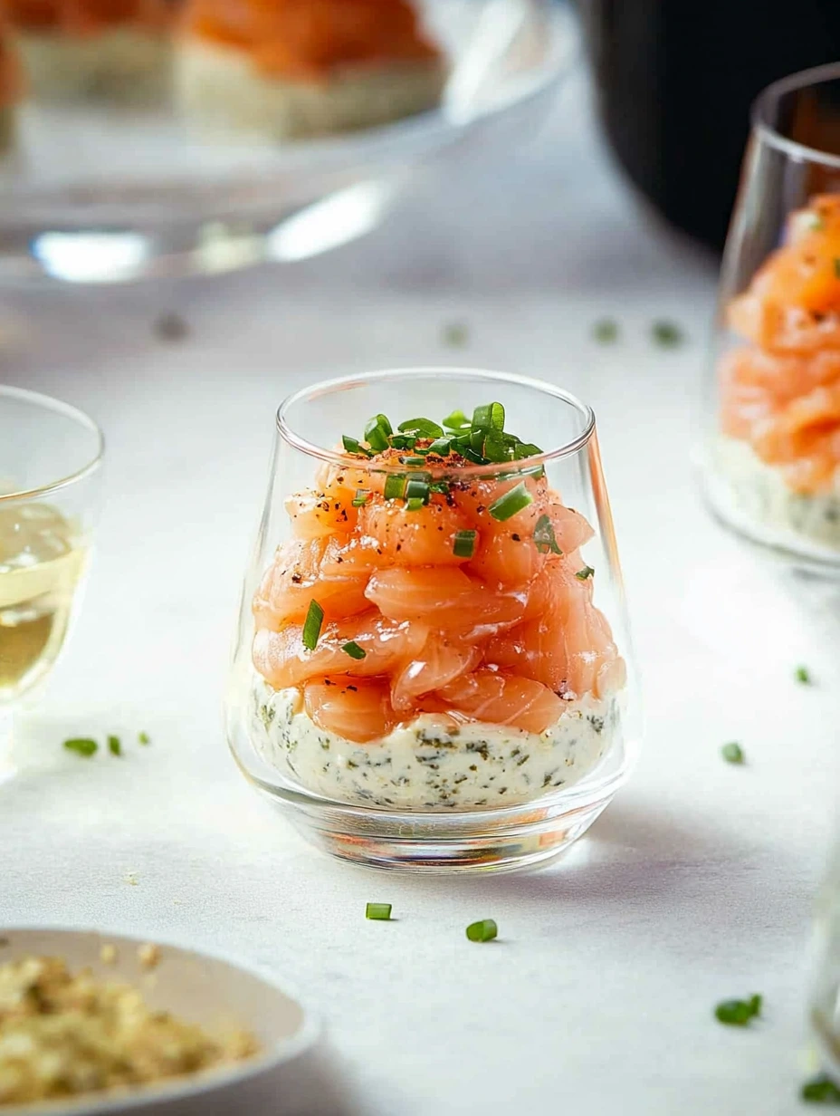 Verrine au saumon fumé facile