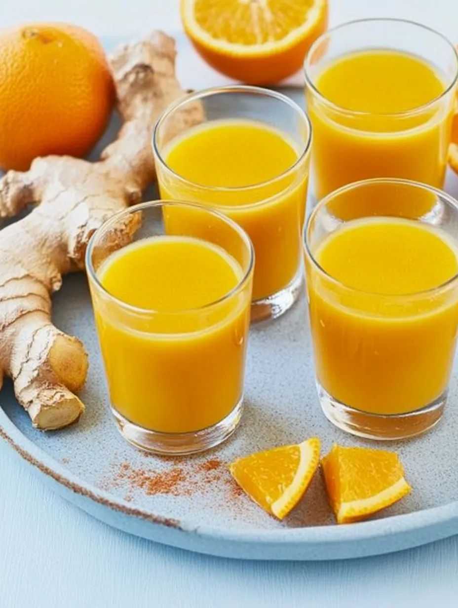 Shot gingembre-orange: Le booster immunitaire