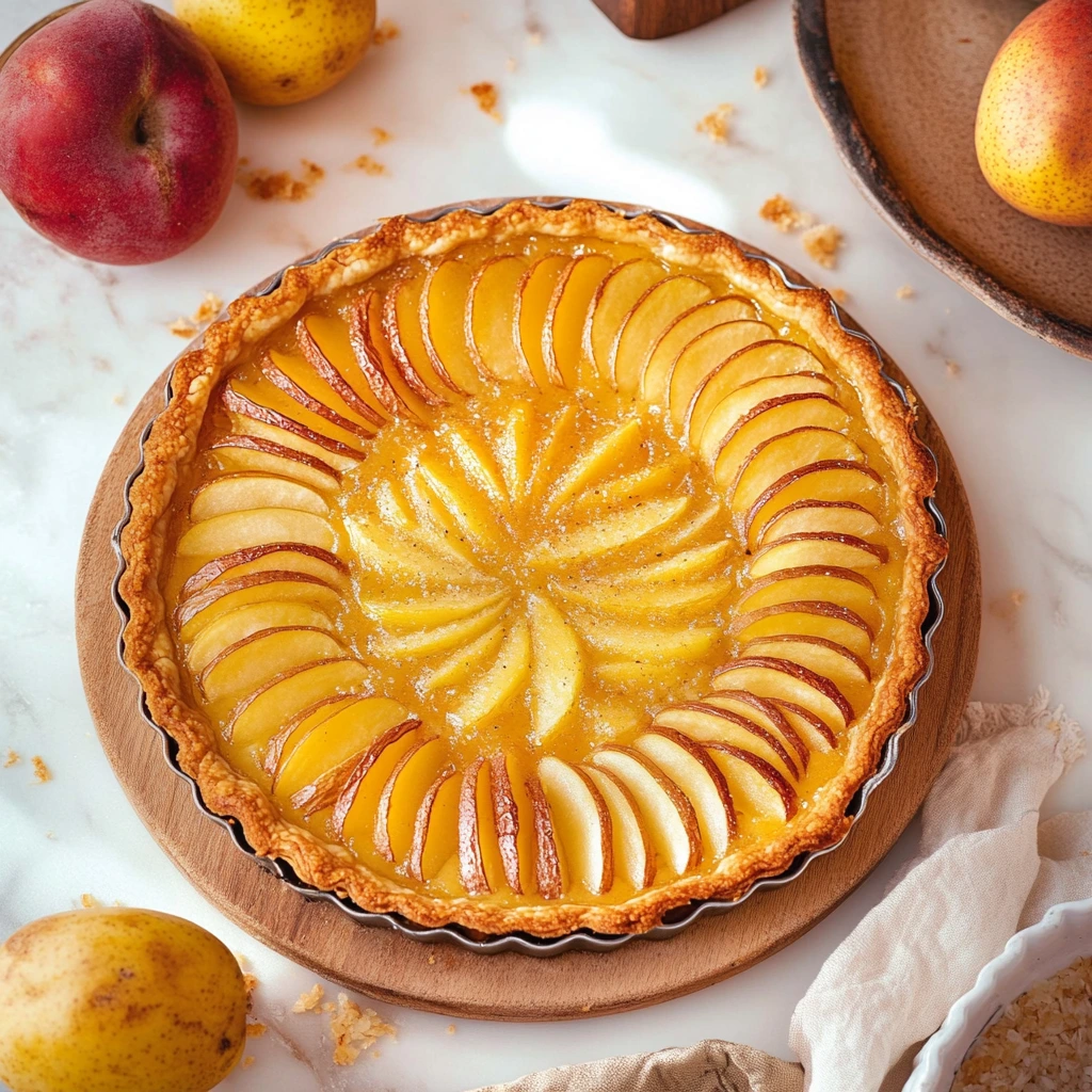 Tarte aux pommes fine et croustillante