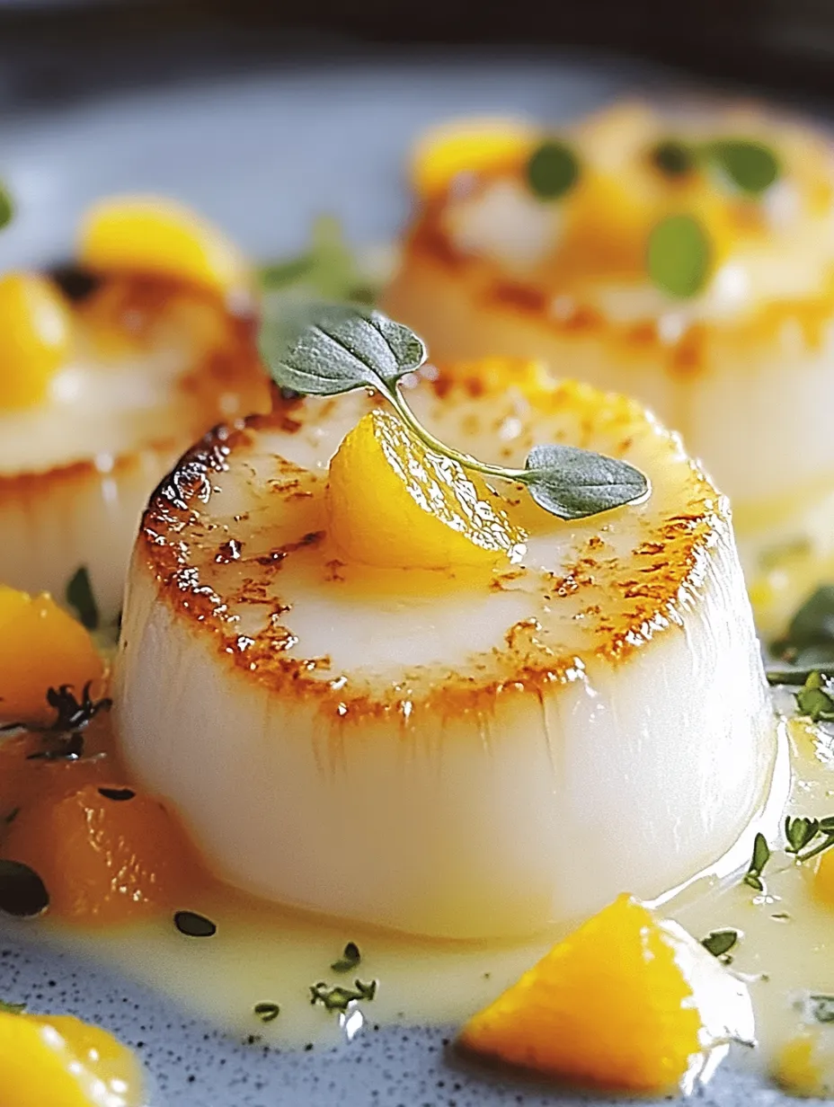 Saint-Jacques Sauce Agrumes Maison