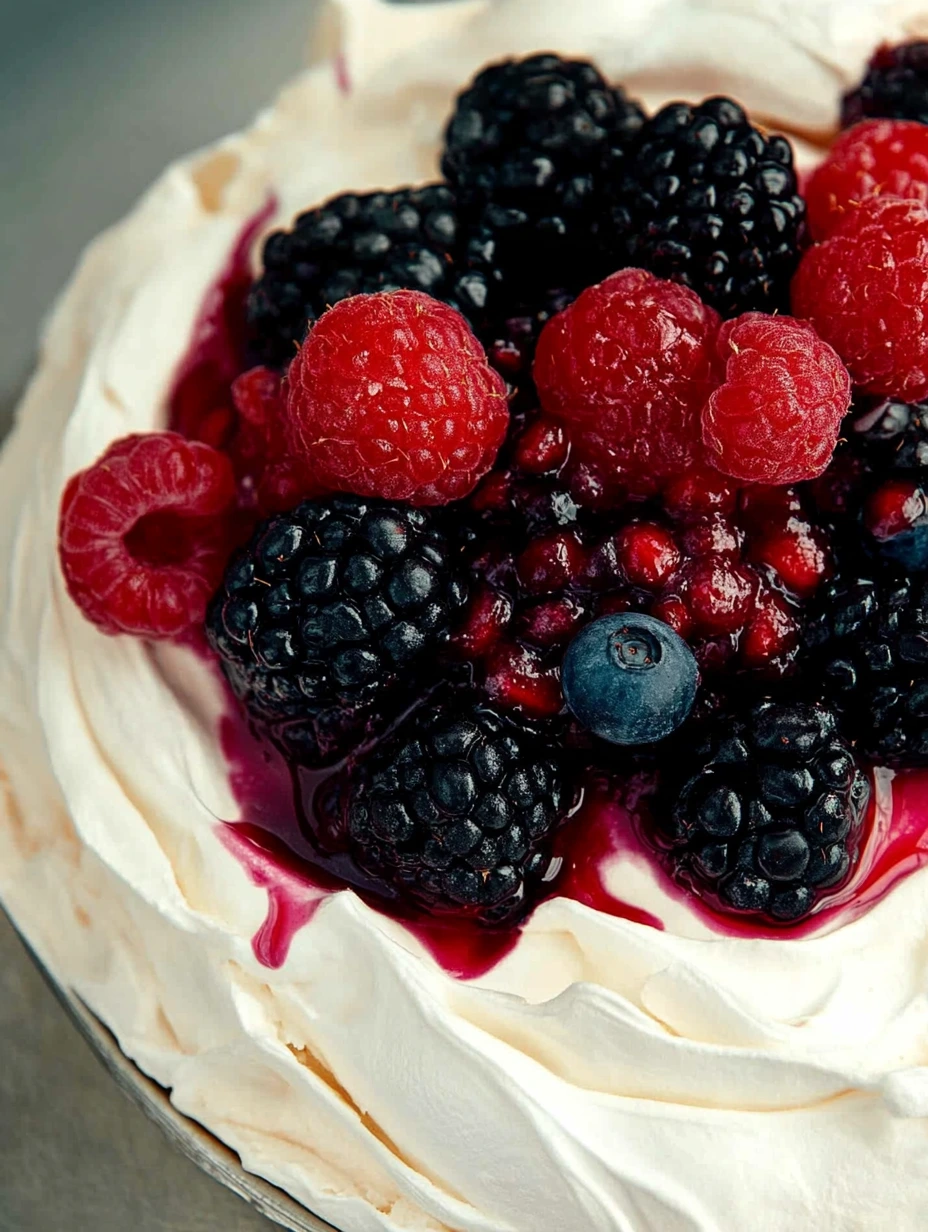 Pavlova aux fruits rouges recette