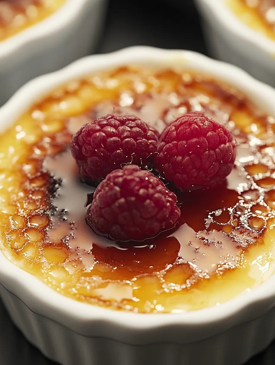 Crème Brûlée Framboise Lavande Fait Maison