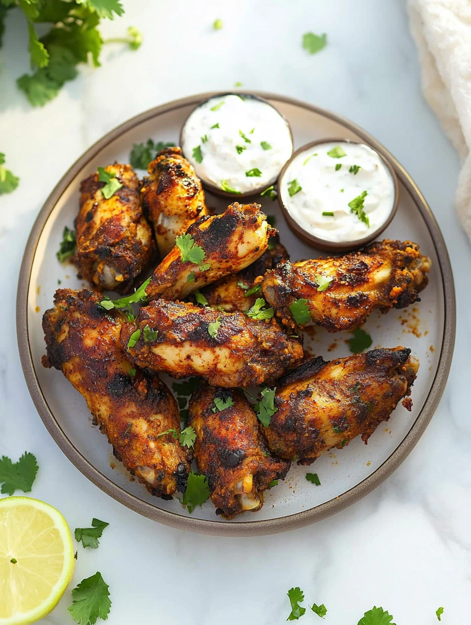 Wings de poulet Tandoori indien