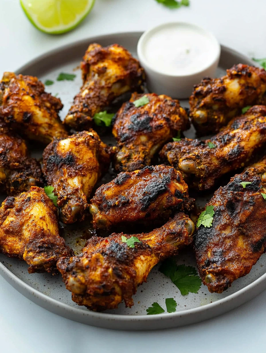 Wings de poulet Tandoori délicieux