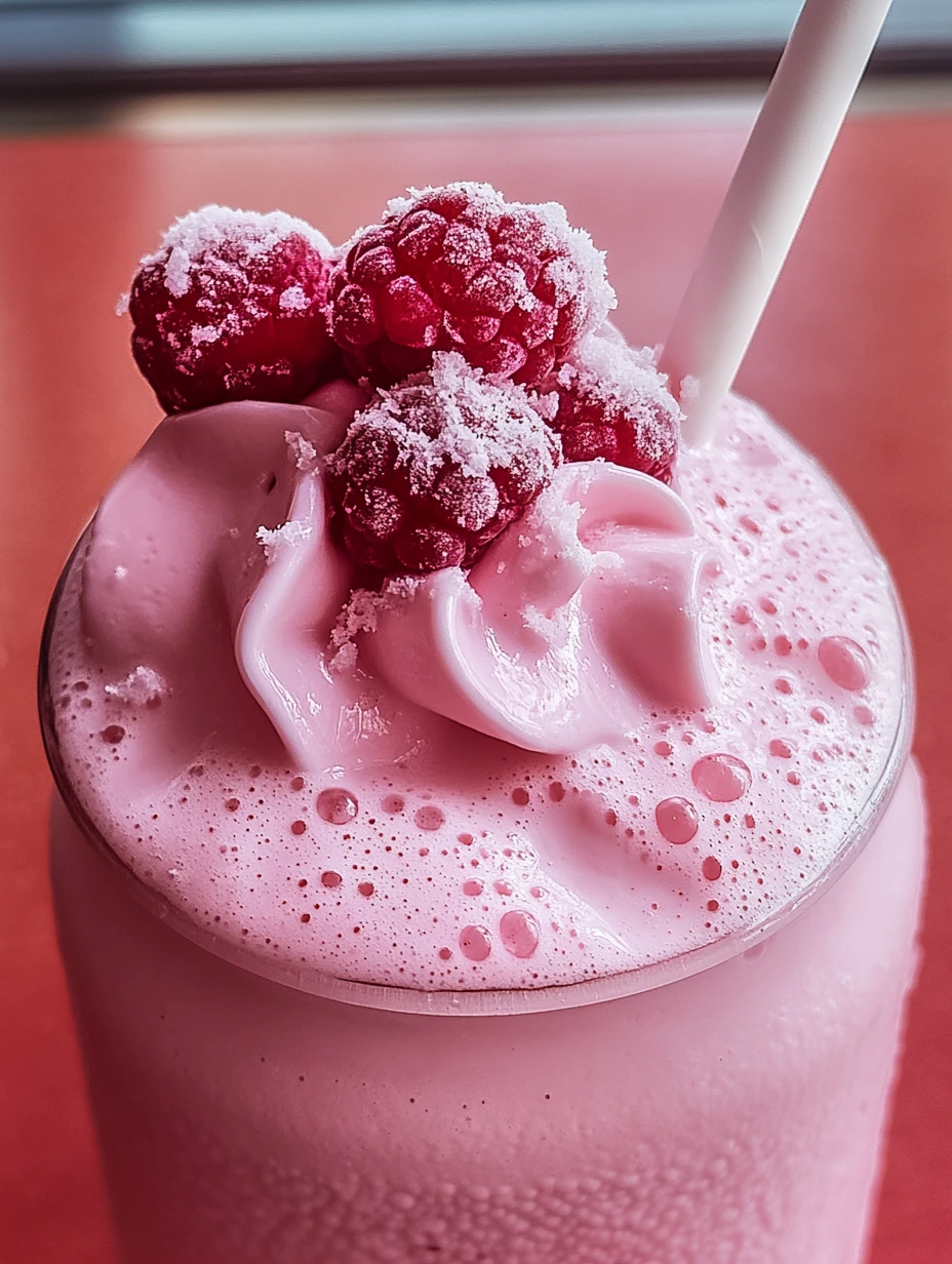 Milkshake fraises rafraichissant