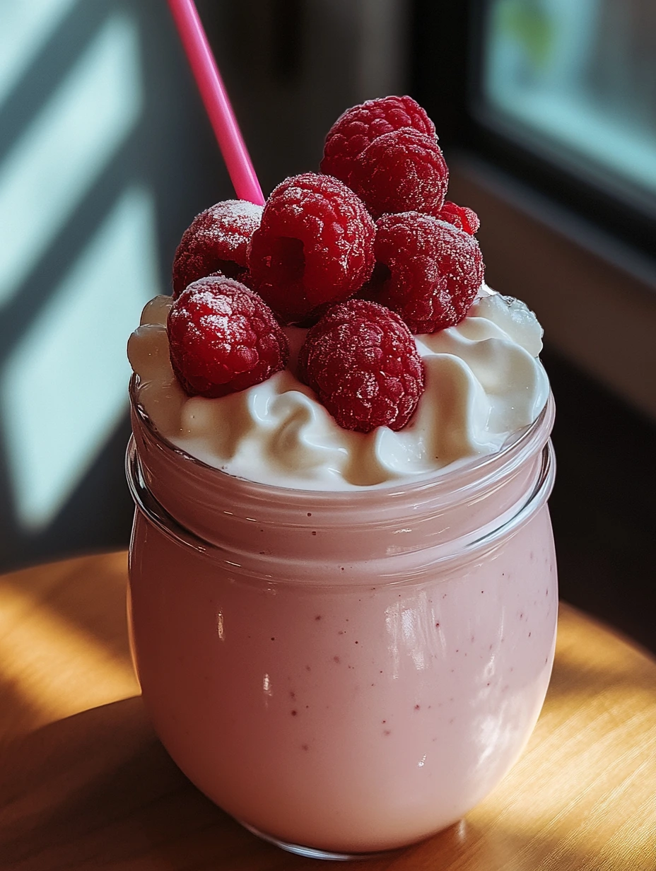 Milkshake fraises et framboise