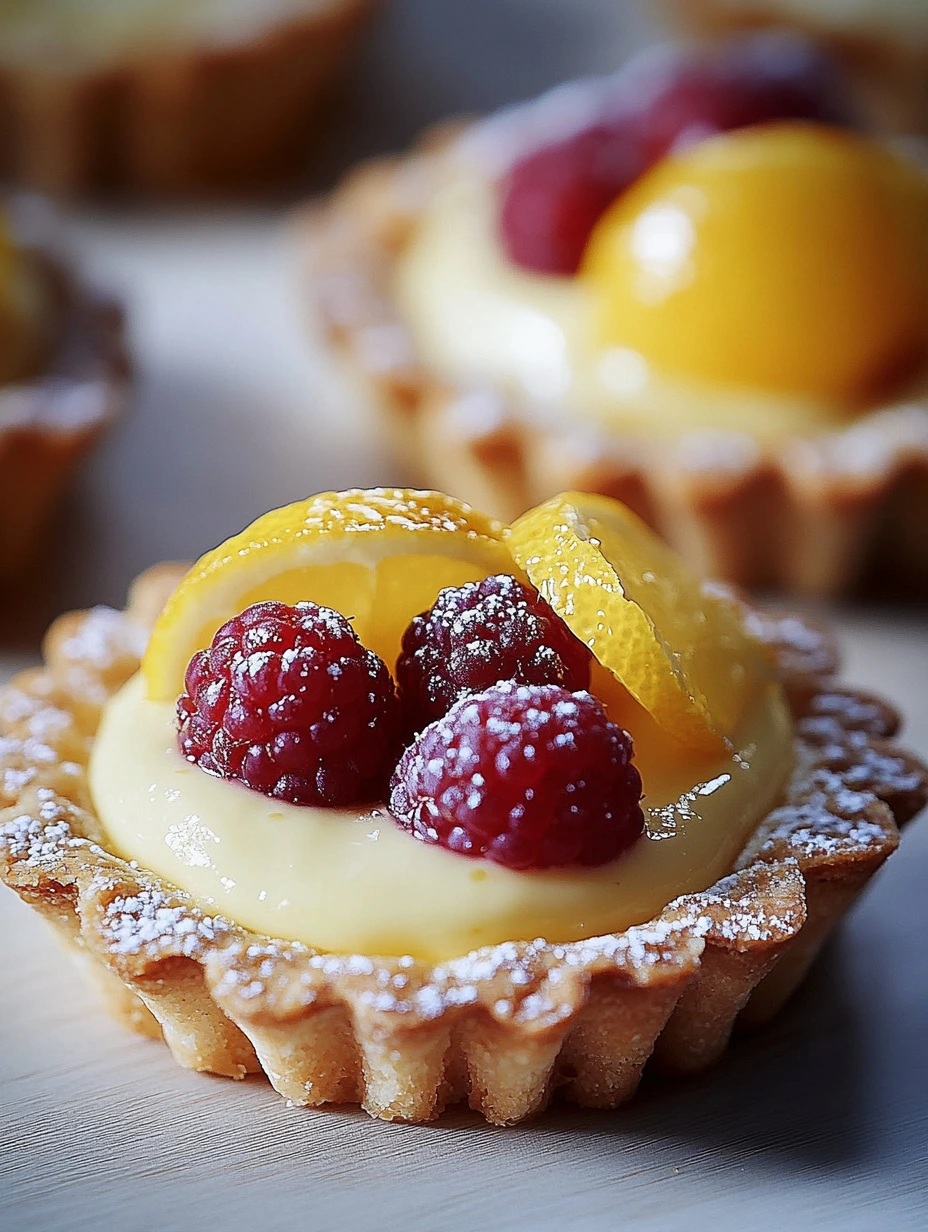 Tartelettes aux Baies avec Crème Citron et vanille