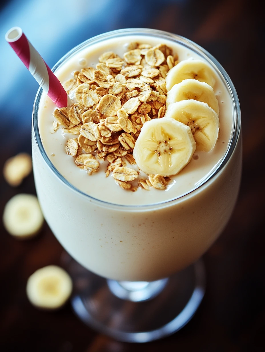 Milkshake à la banane avec des graines