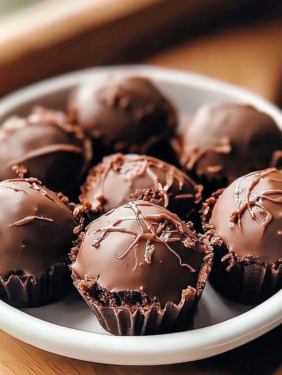 Boules de Brownie chocolat