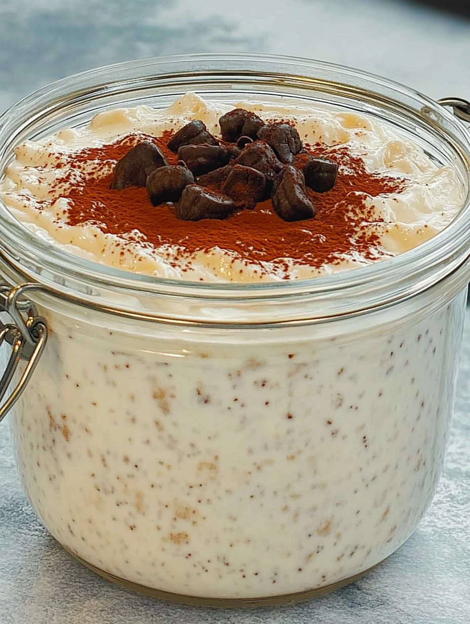 Recette de flocons d’avoine façon tiramisu