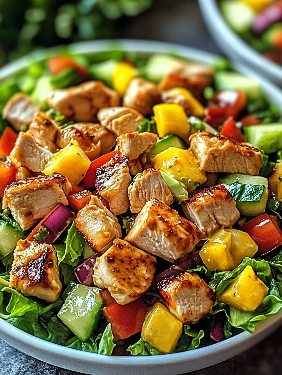 Salade de Poulet Hawaïenne avec fruits