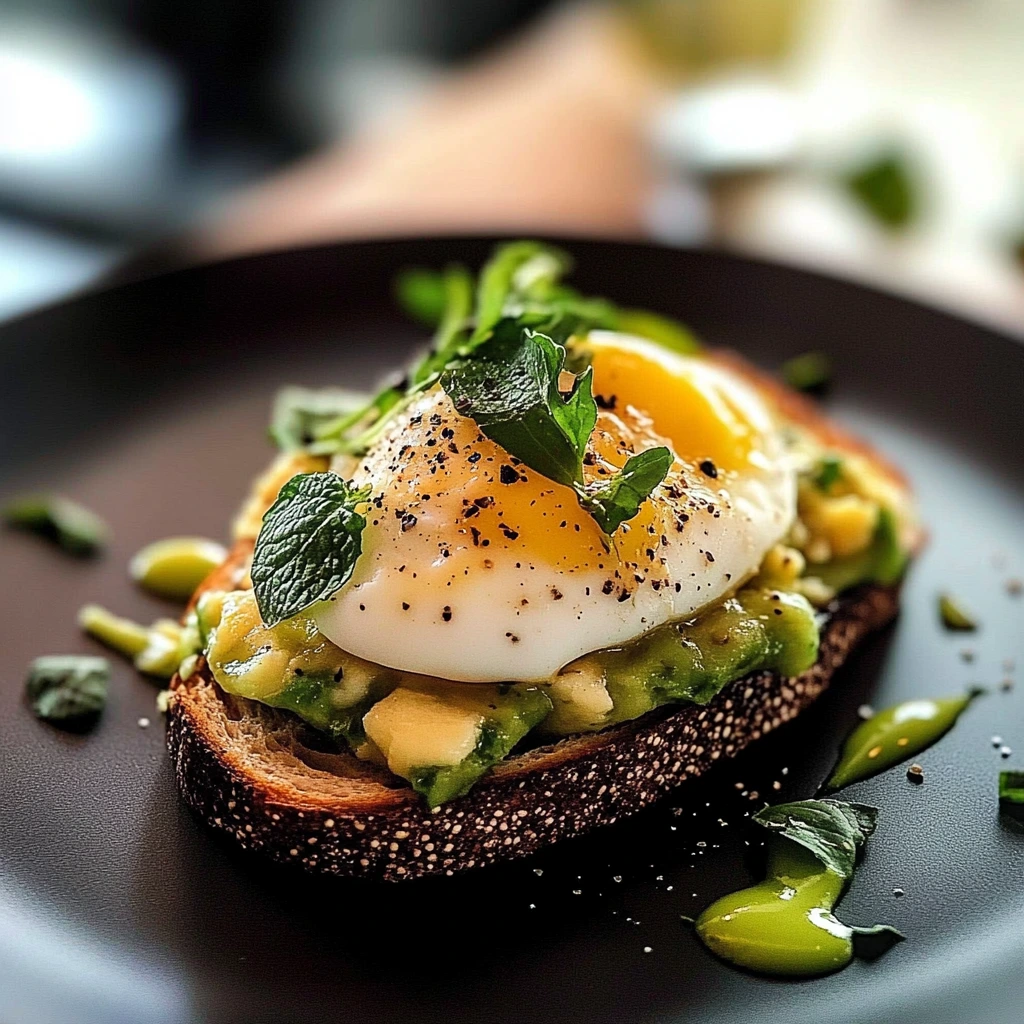 Toast à l’avocat et œuf poché