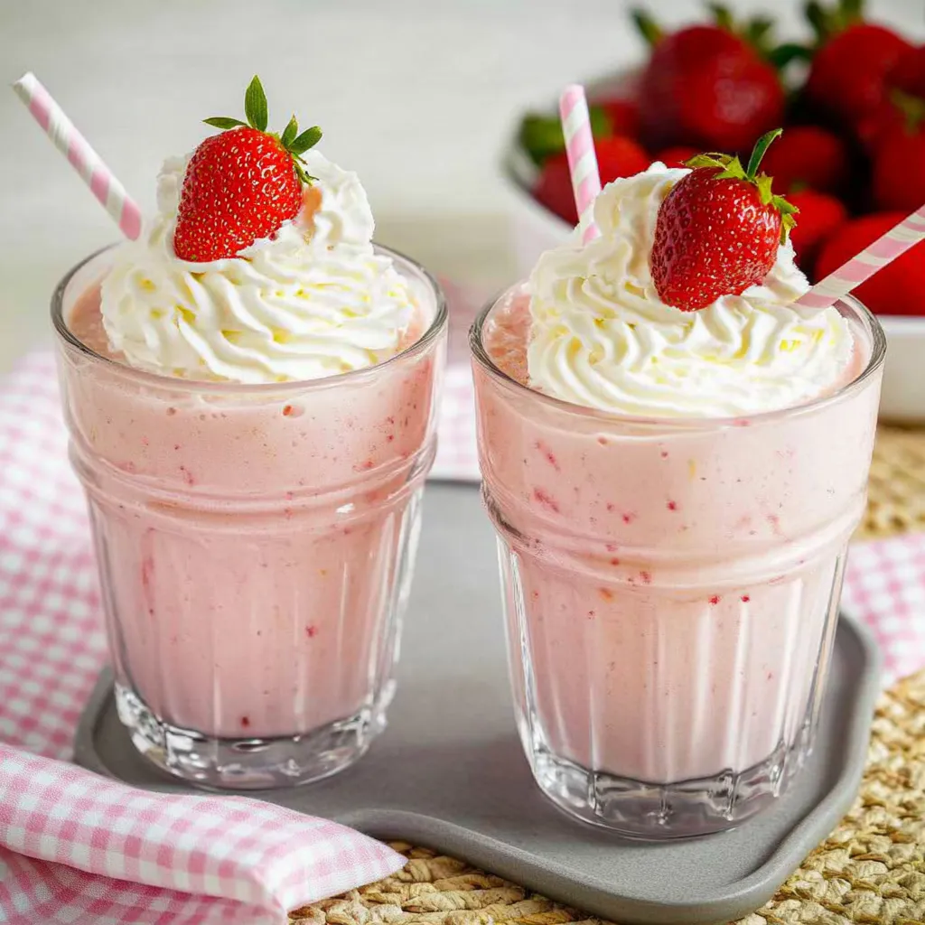 Milkshake à la fraise