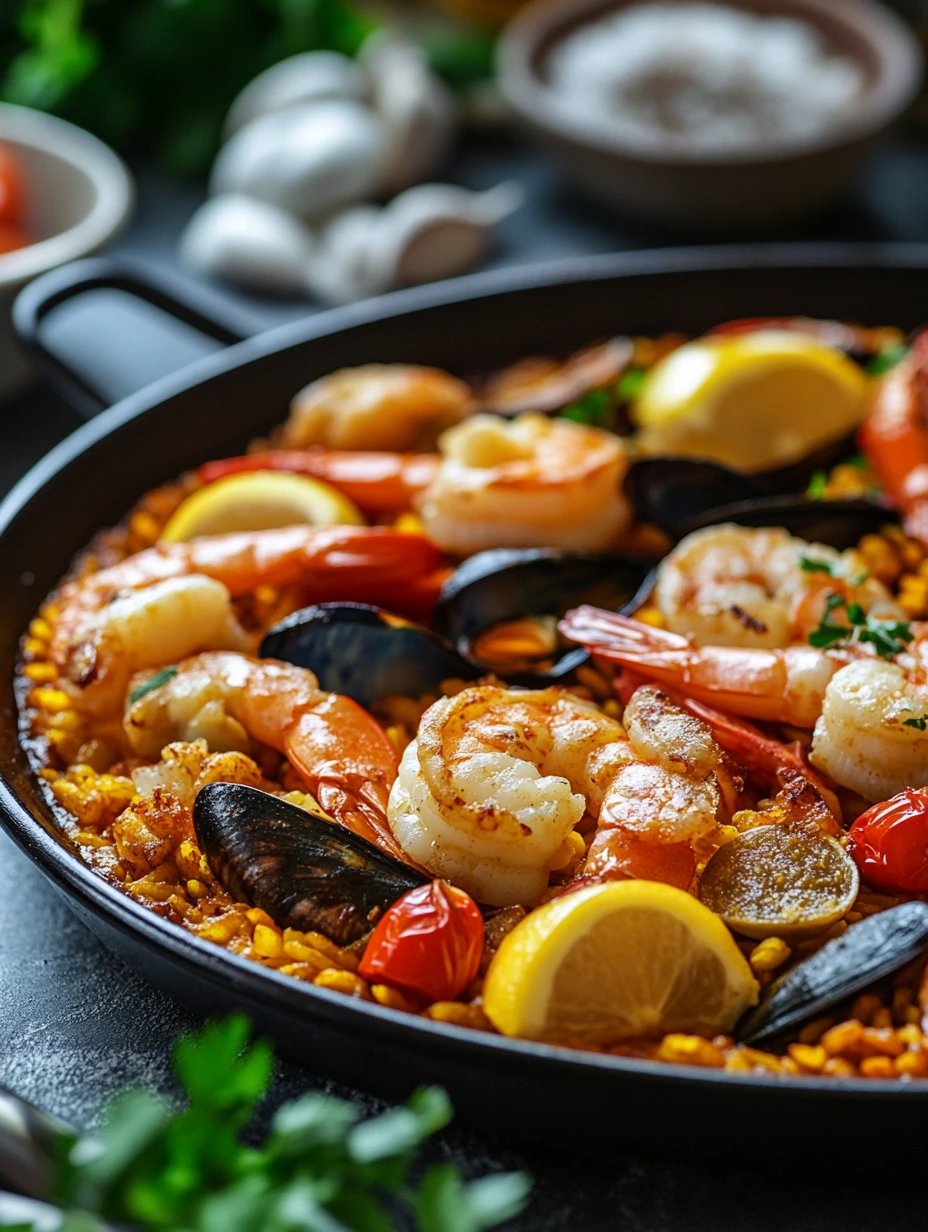 Paella aux Fruits de Mer délicieuse