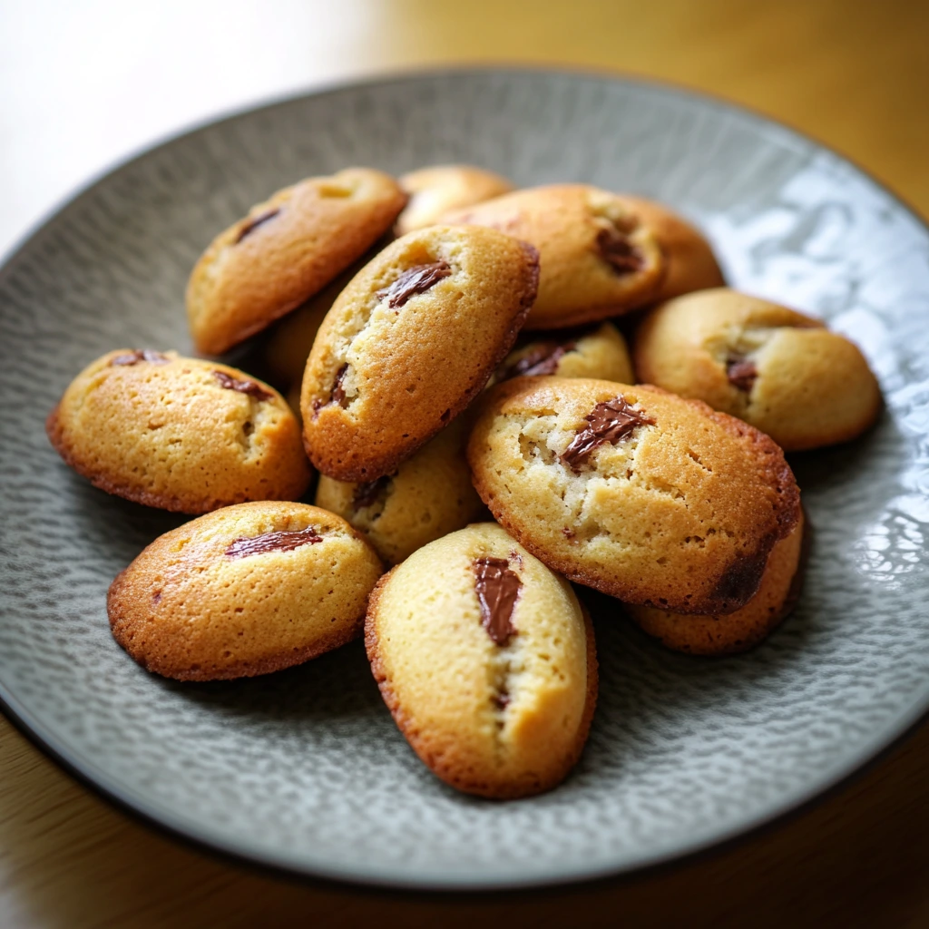 Madeleines aux pépites de chocolat