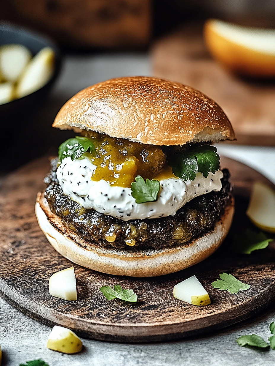 Hamburger Poire Chèvre