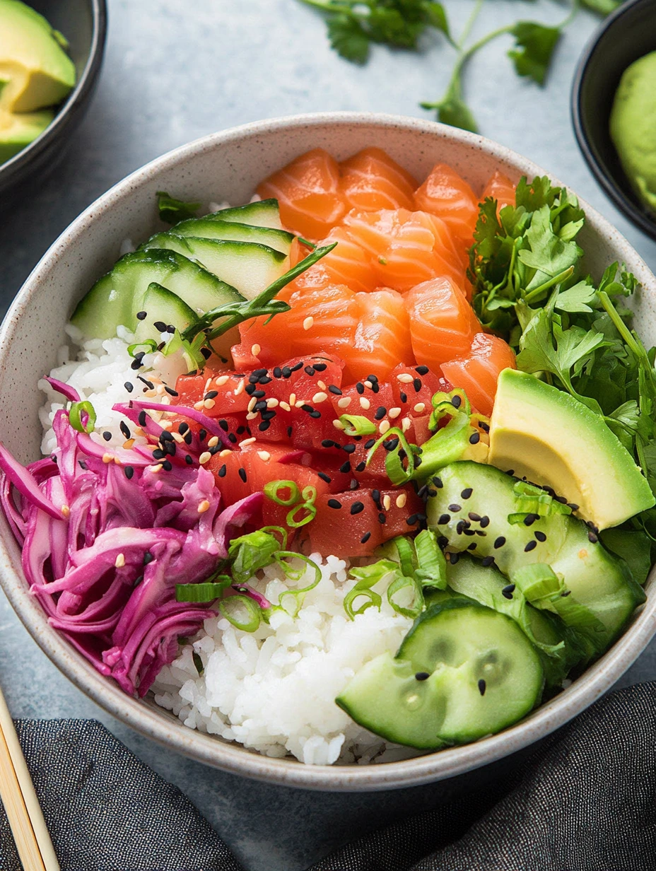 poke bowl coloré facile