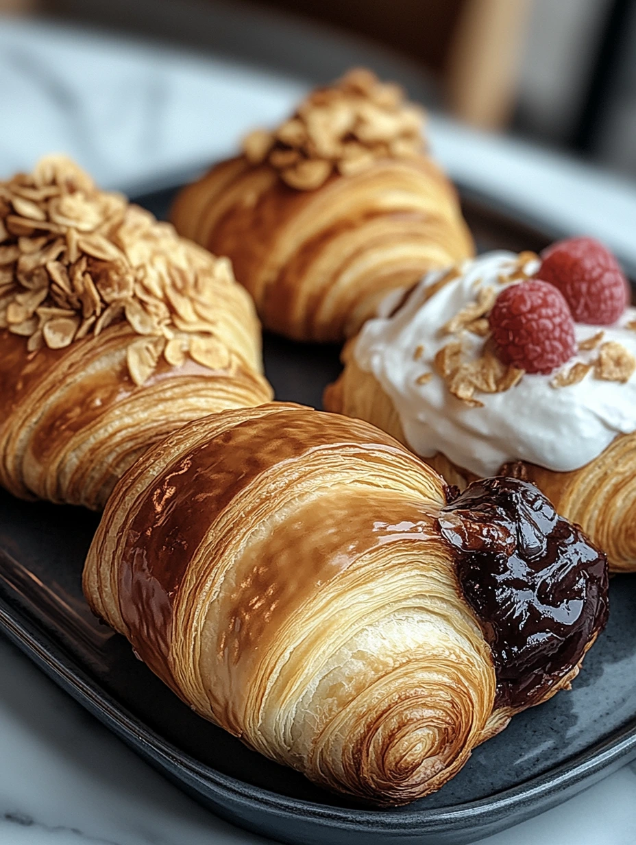 Croissants Circulaires  avec confiture