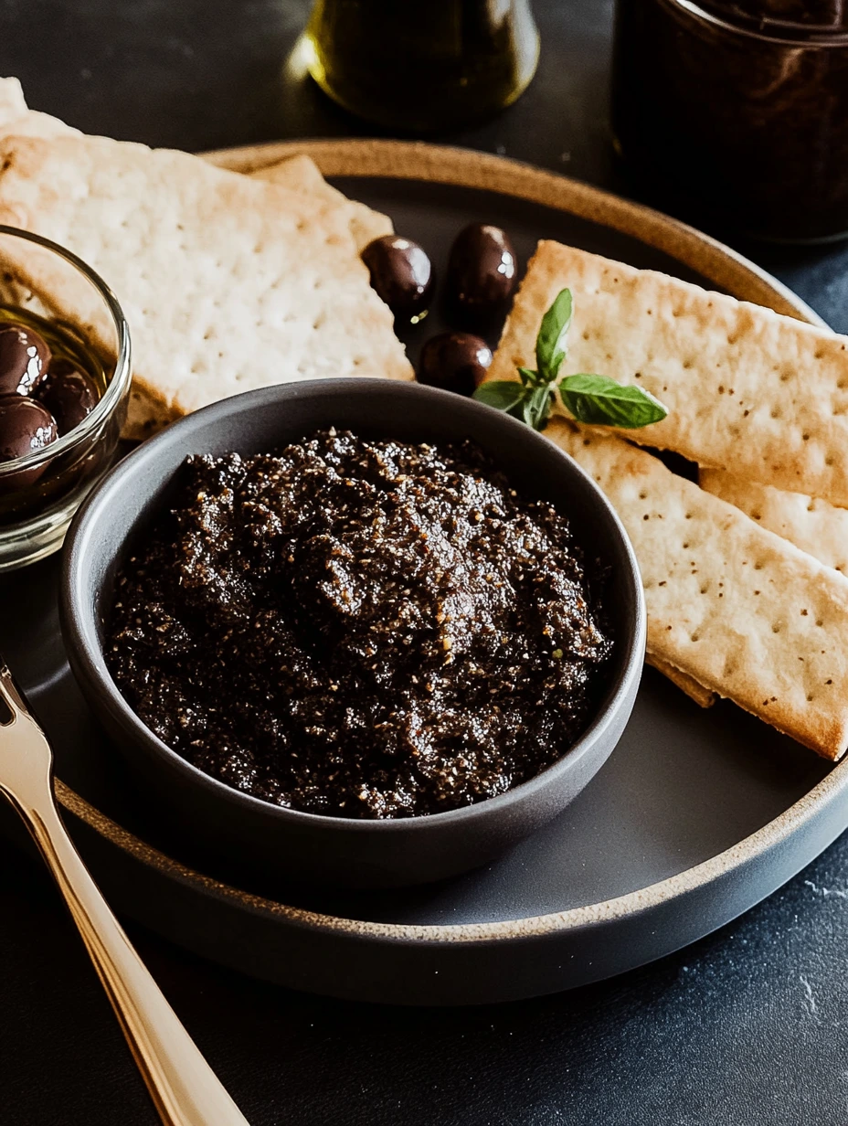 Tapenade d'olives noires facile