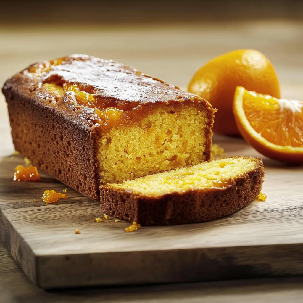 Cake à l'orange très moelleux