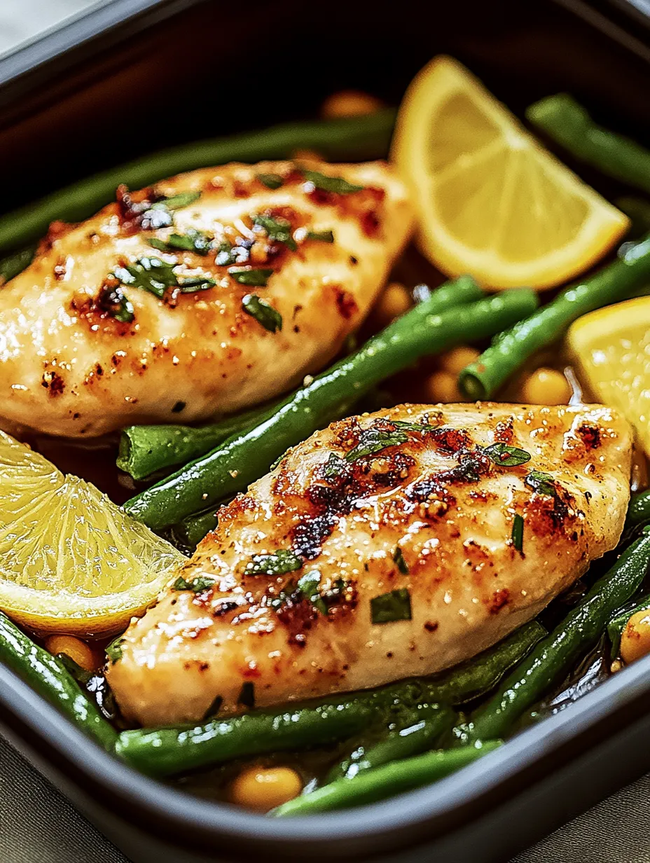 Poulet Haricots Verts Citron