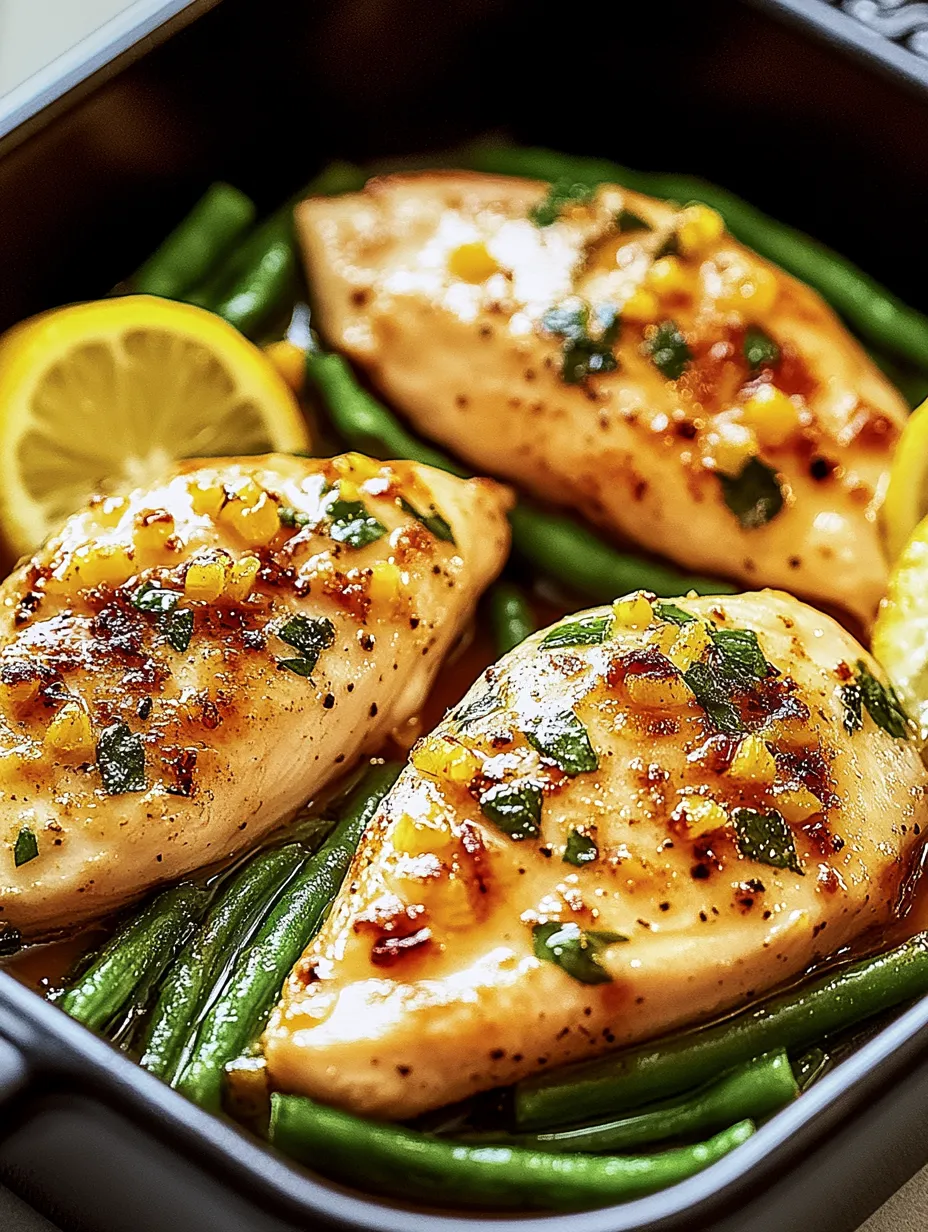 Poulet Haricots Verts Citron frais