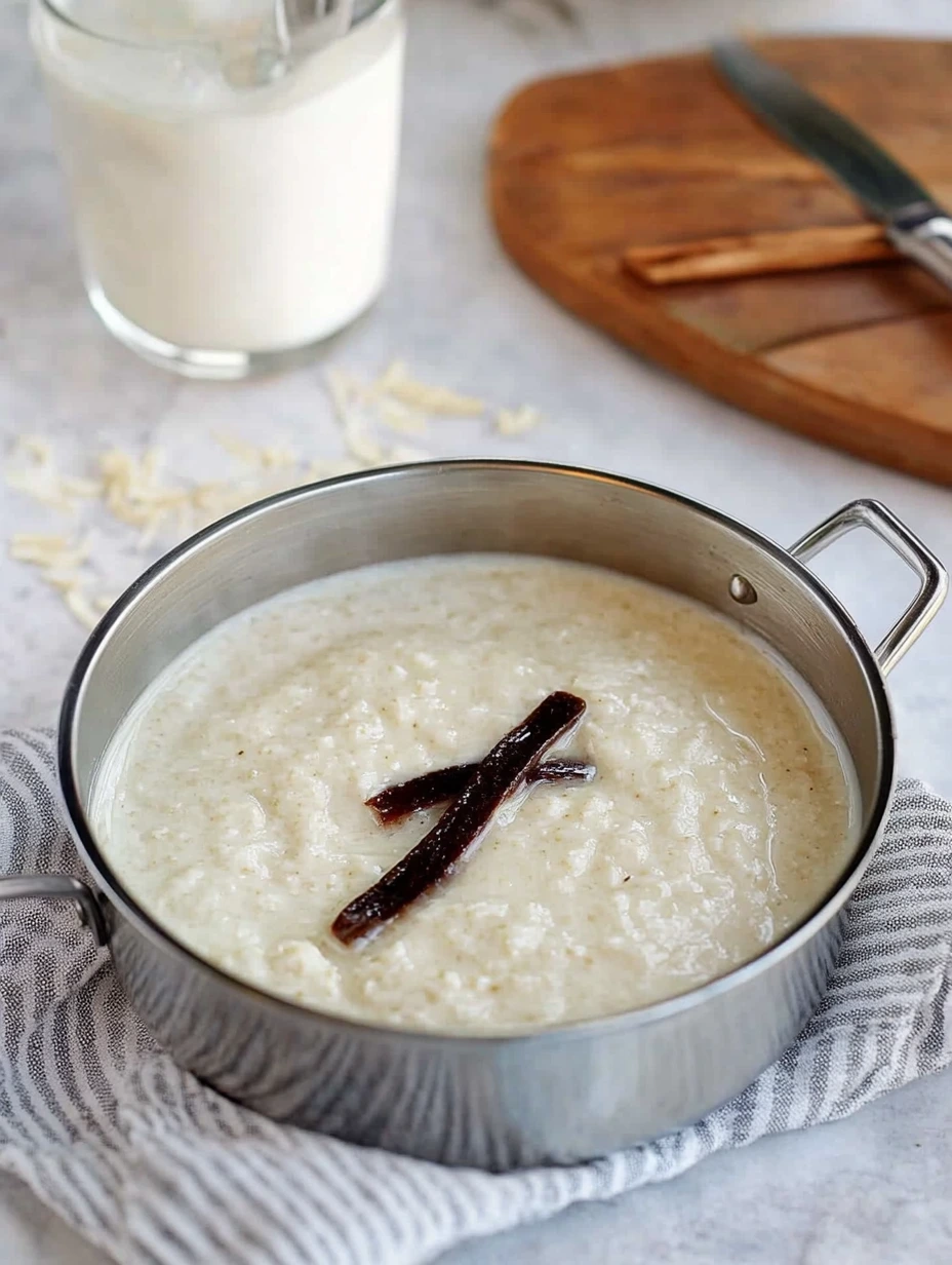 Riz au lait crémeux avec vanille