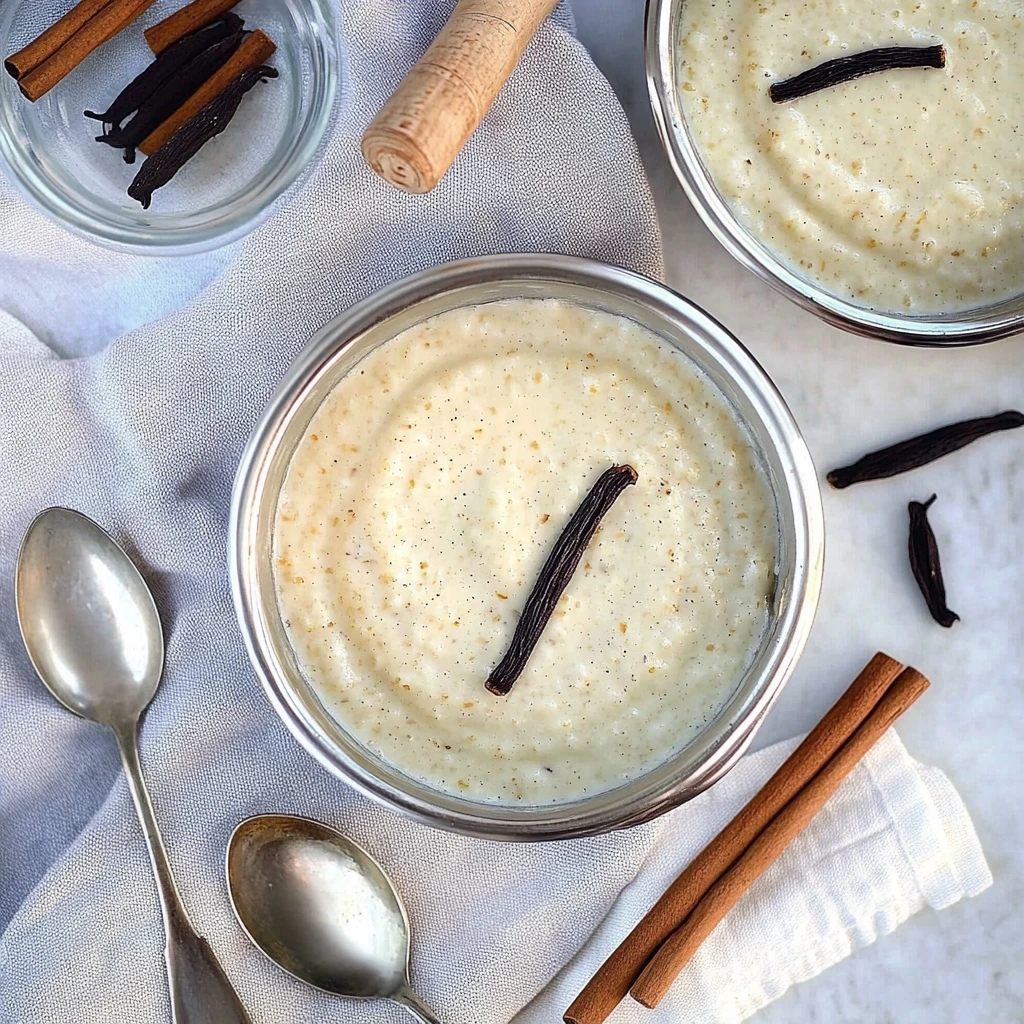 Riz au lait crémeux avec vanille, recette familiale