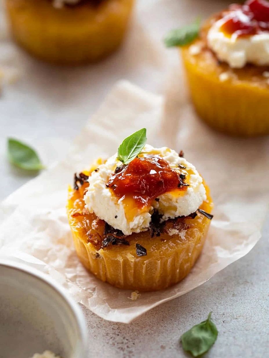 Muffins salés aux tomates séchées, fromage chèvre et miel