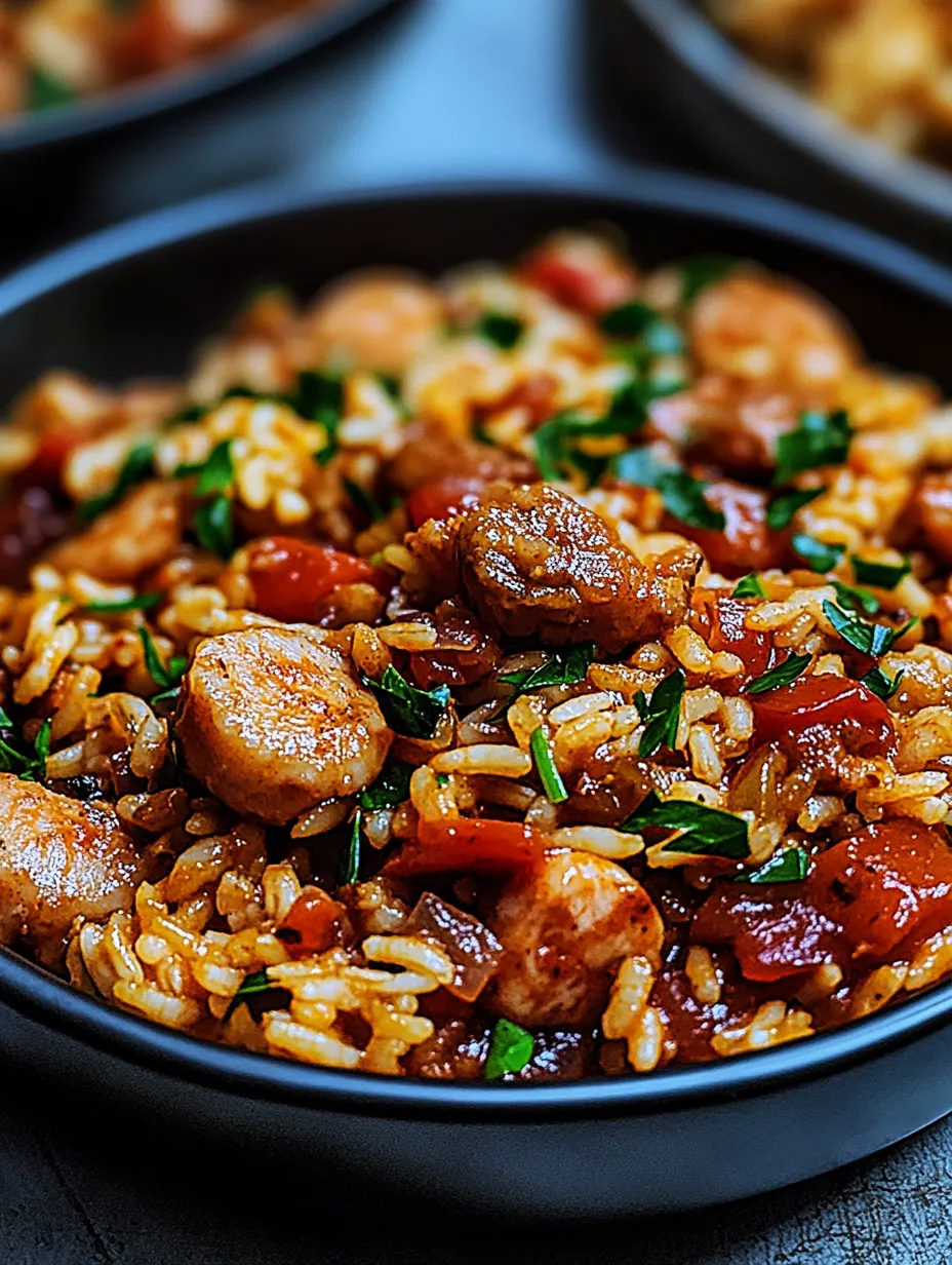 Jambalaya poulet-saucisse