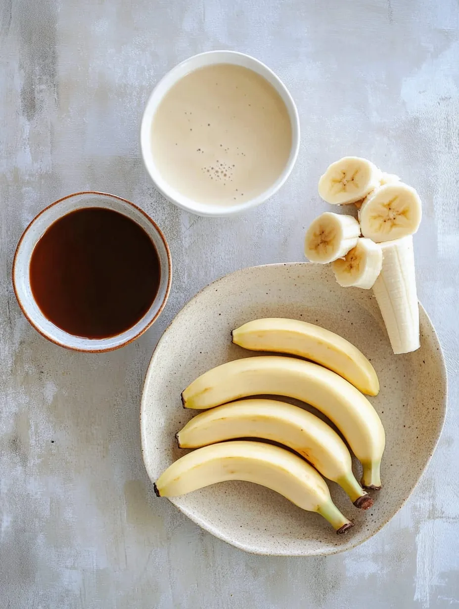 Ingrédients Smoothie banane et beurre de cacahuète