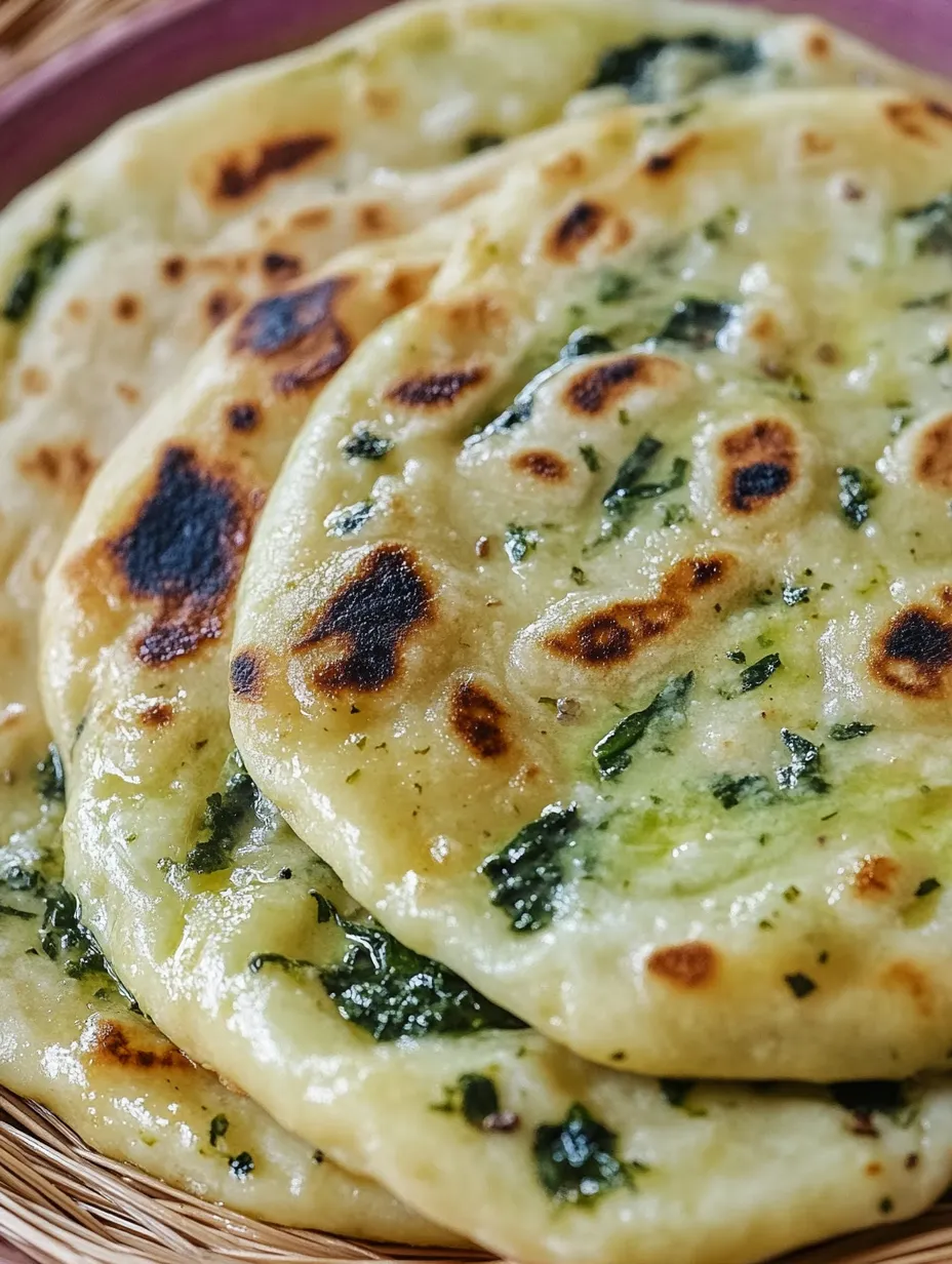 Naan maison à l'ail des ours – Rapide & Délicieux