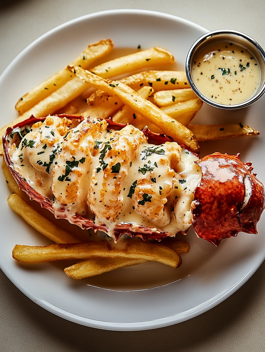 Homard Thermidor avec Frites, recette saine