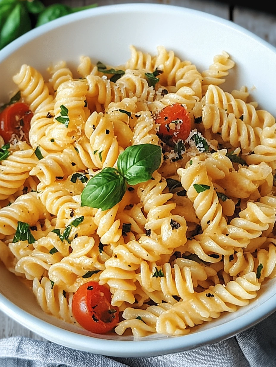 Pasta avec fromage féta avec herbes