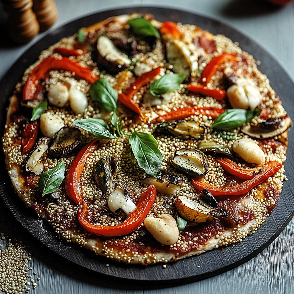 Pizza Quinoa Légumes Lapin