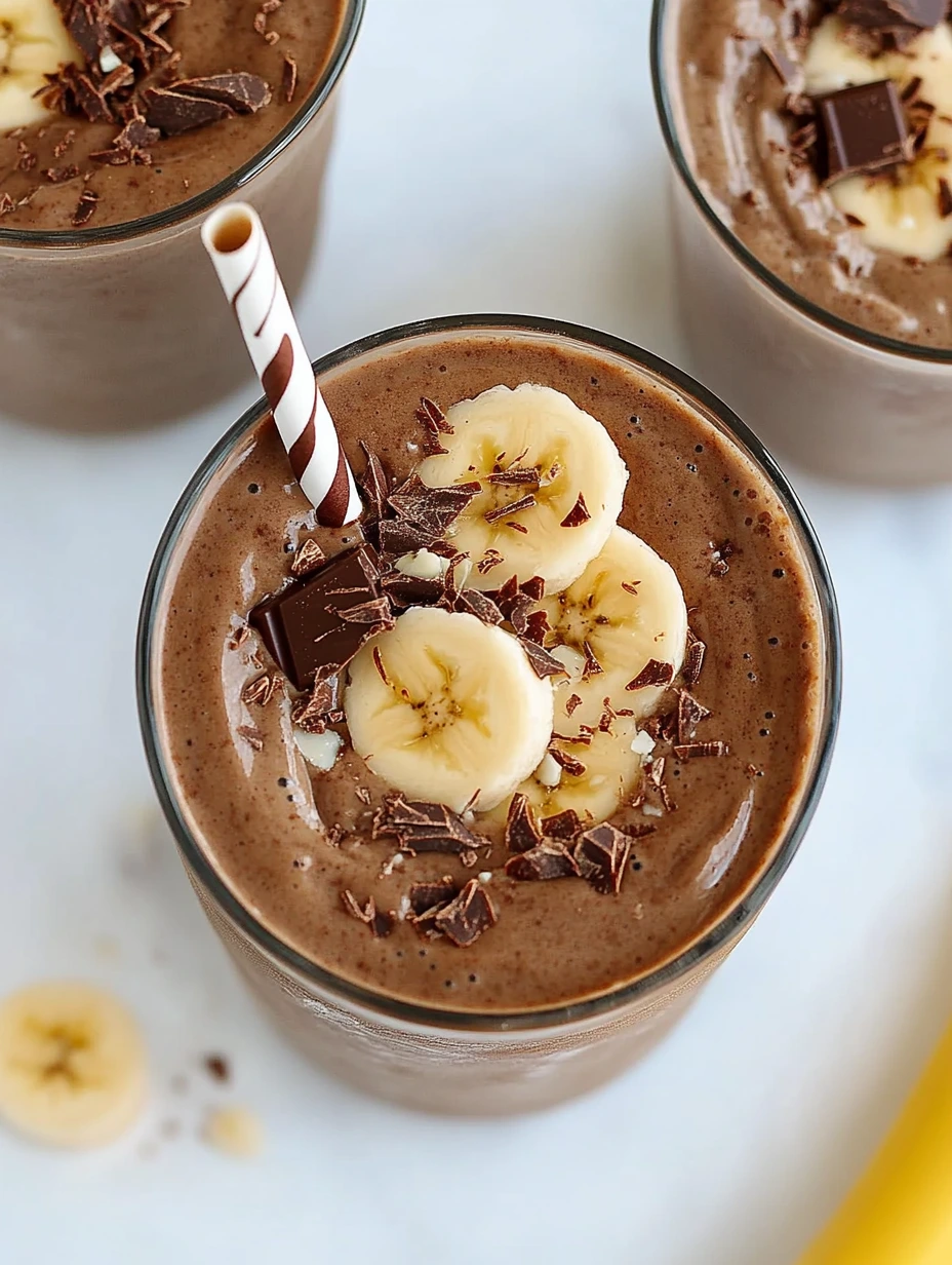 smoothie banane chocolat