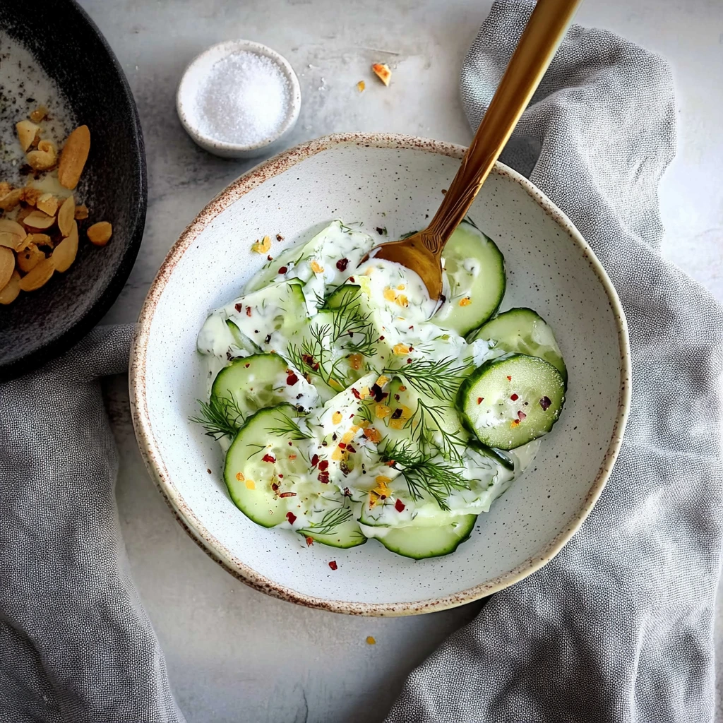 Salade concombre et aneth