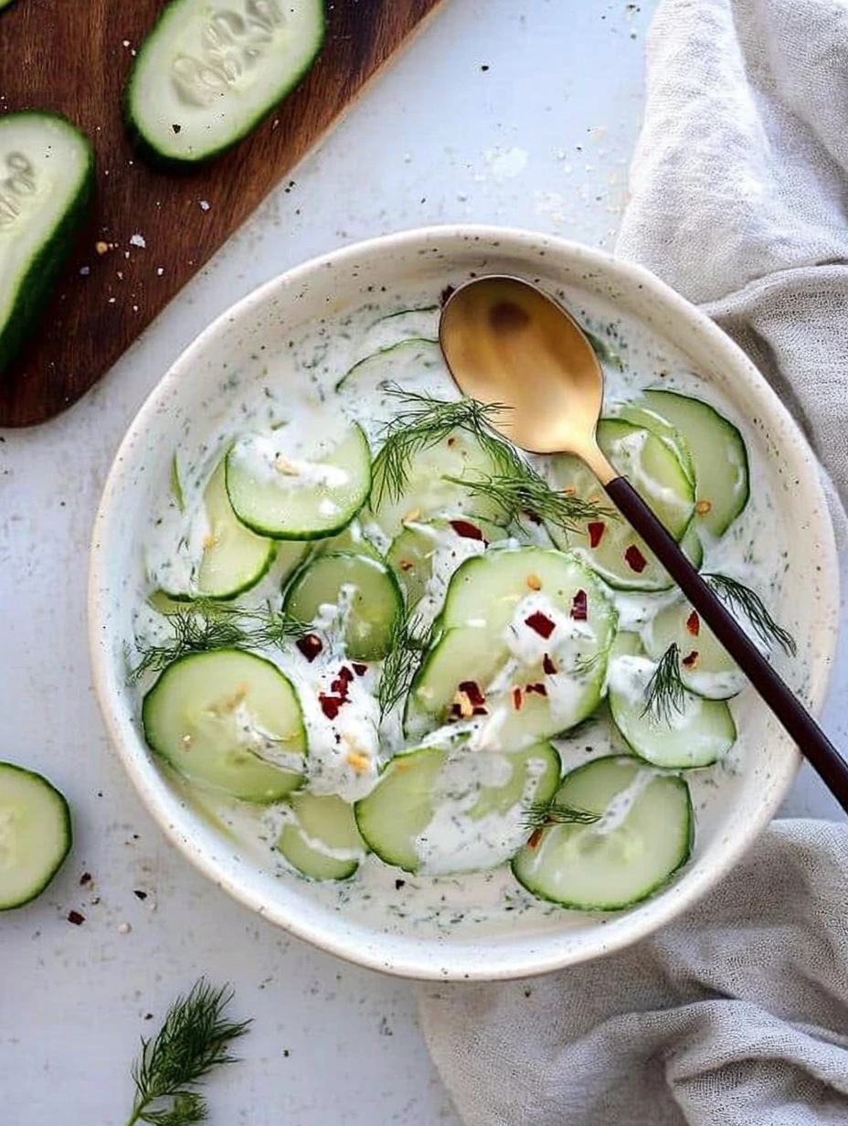 Salade concombre et aneth rapide