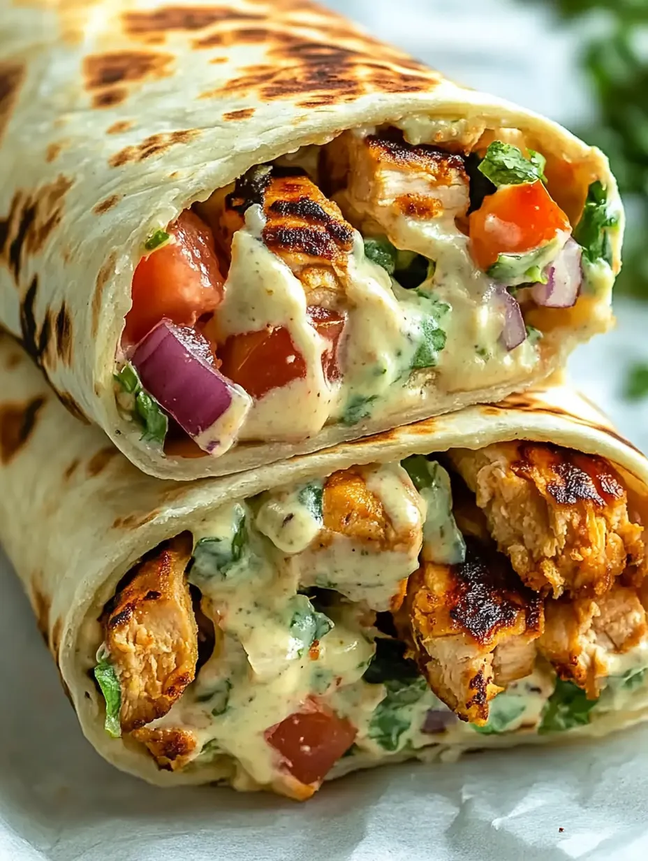 Spicy Chipotle Ranch Chicken Burrito