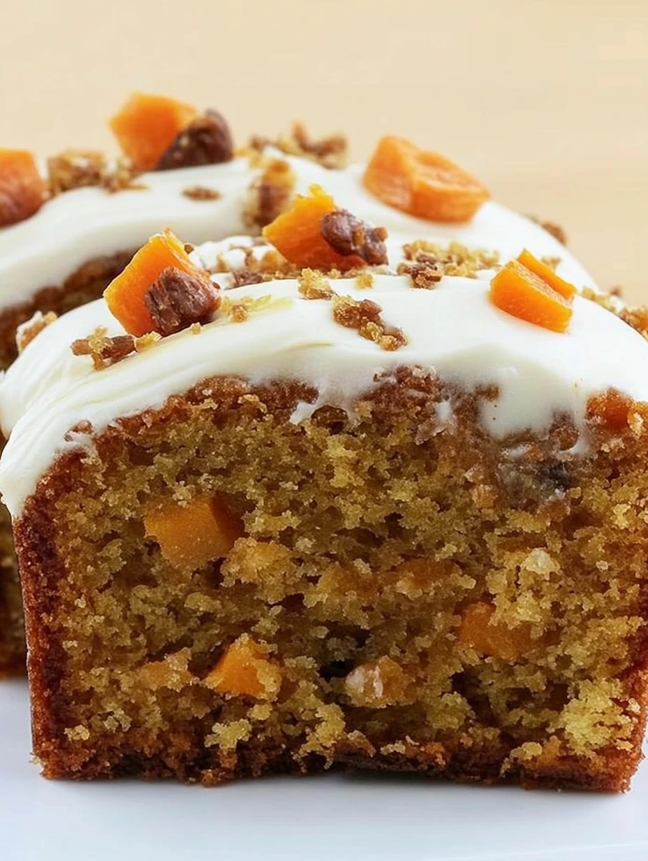 Un morceau du carrot cake