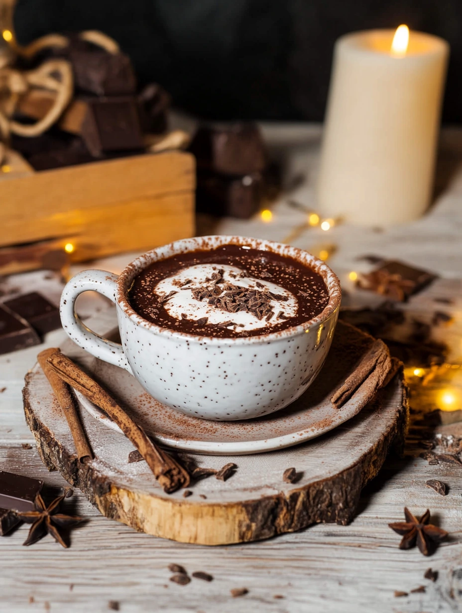 Chocolat chaud qui rechauffe le coeur