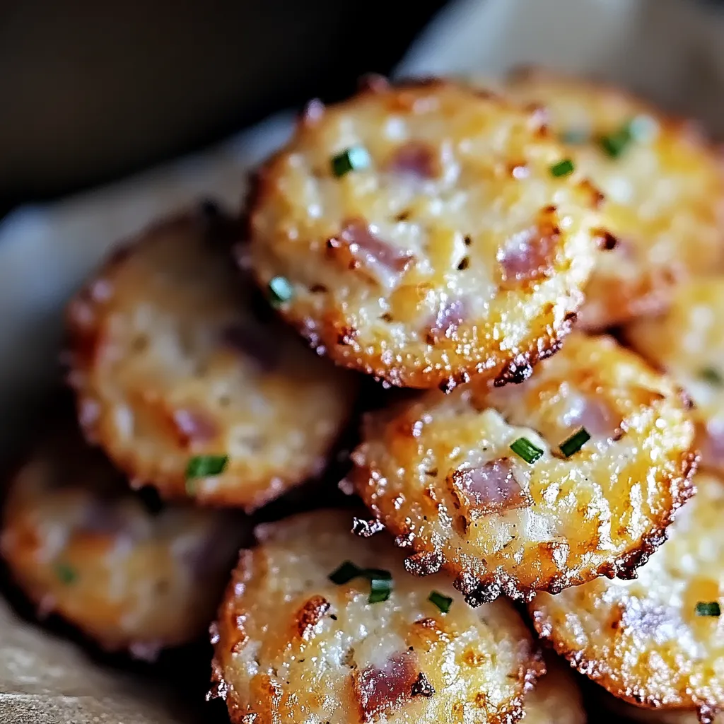 Biscuits apéritifs parmesan et jambon