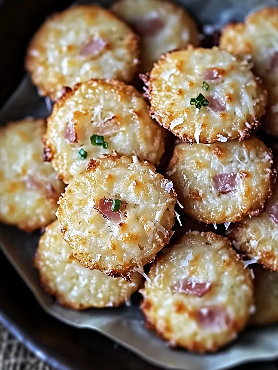 Recette des Cookies salés au parmesan et jambon