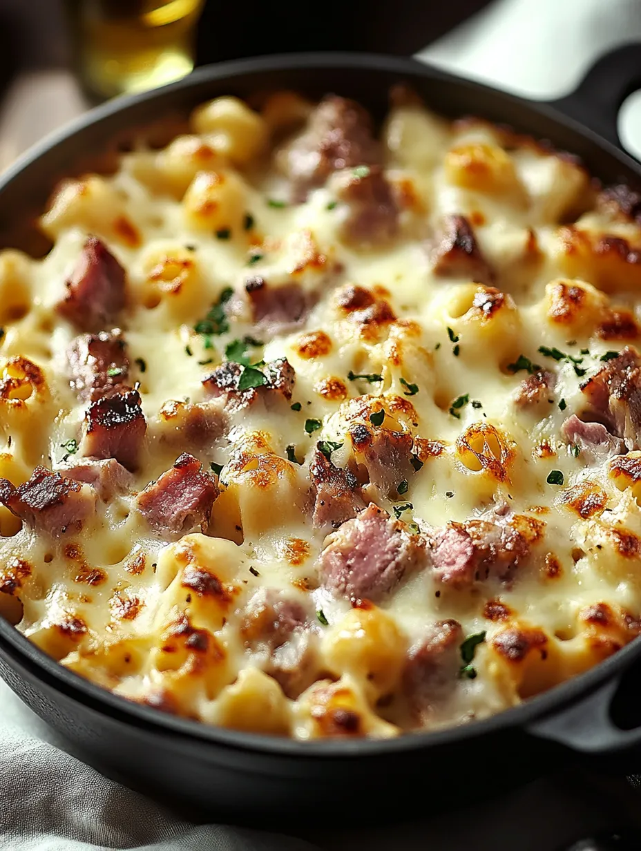 Gratin de Coquillettes, un plat familial réconfortant, parfait pour les soirées d'hiver.