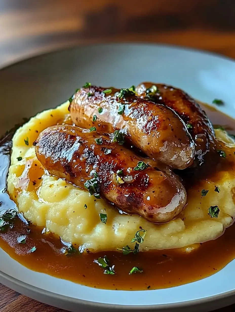 Bangers and Mash - Saucisses et Purée à l'Anglaise