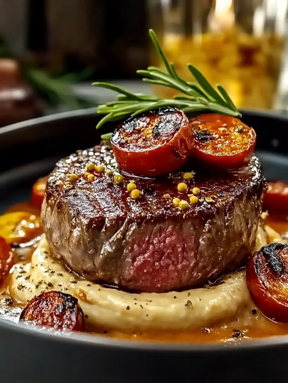 Filet Mignon au Chorizo et Moutarde à l'Ancienne - Recette savoureuse