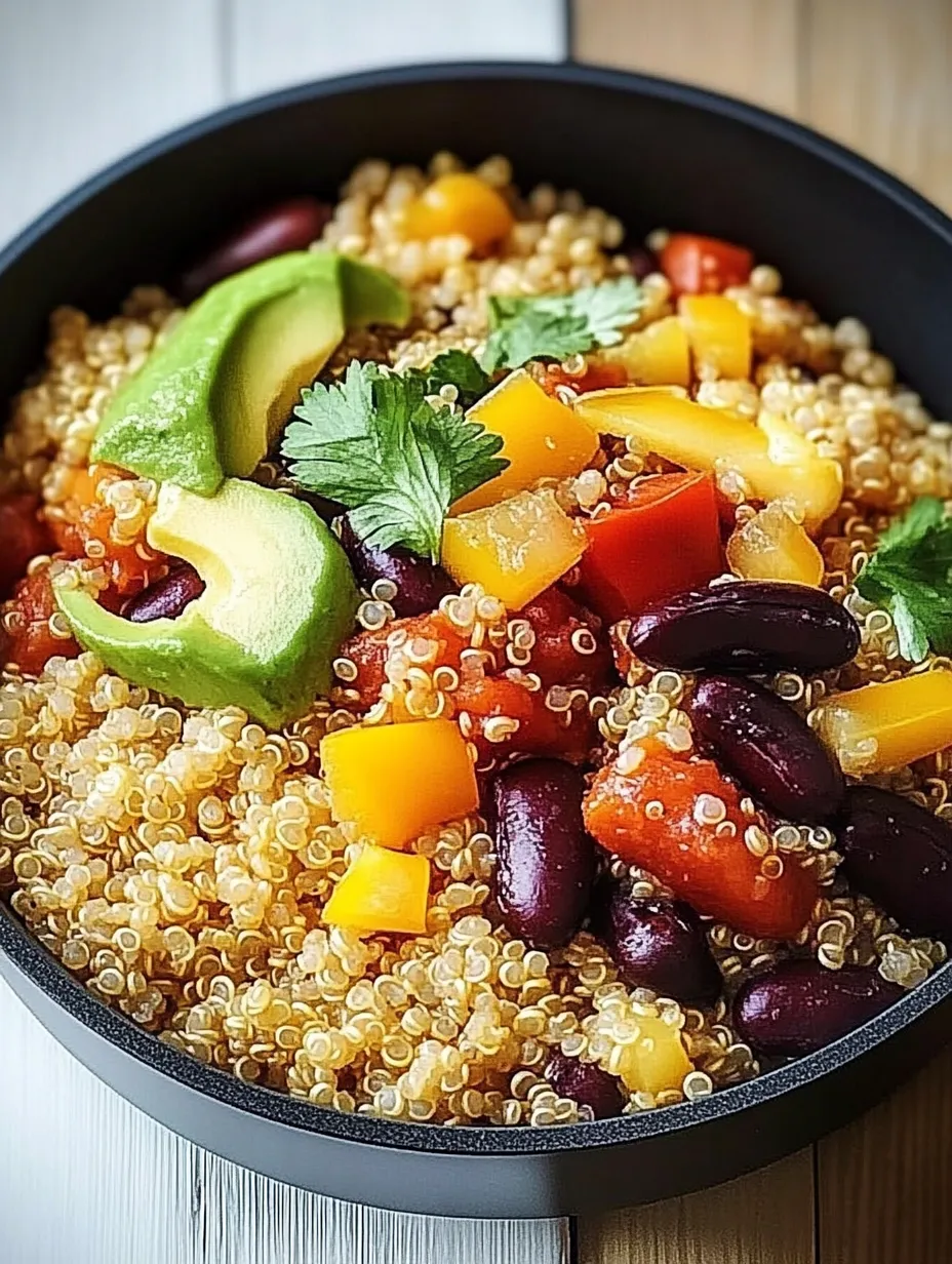 Plat complet tex-mex au quinoa tout en couleur et saveur