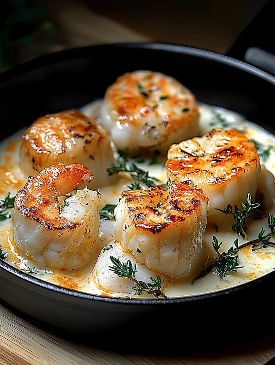 Cassolette océane onctueuse avec poisson et crevettes, plat chic et facile