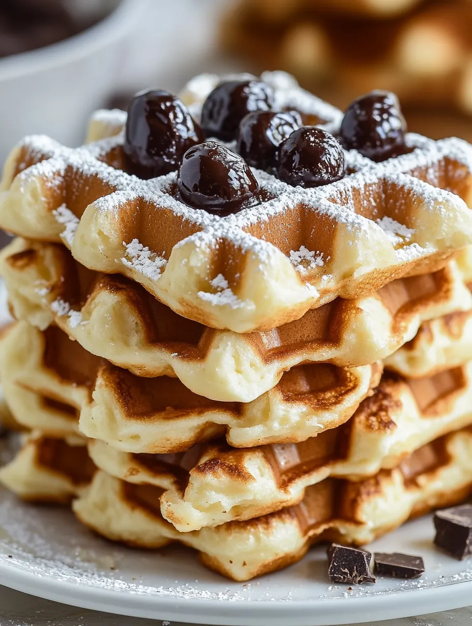 Gaufres Légères au Fromage Blanc et Pépites de Chocolat - Recette Gourmande et Facile