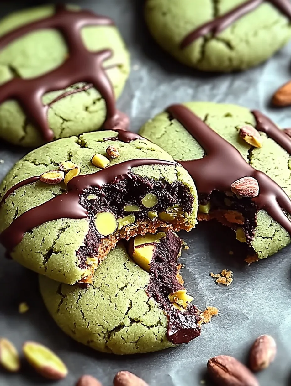 Biscuits moelleux pistache et chocolat noir faits maison